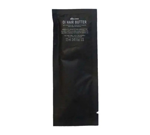 Живильна олія для абсолютної краси волосся Davines Oi Hair Butter, 12 мл (саше)
