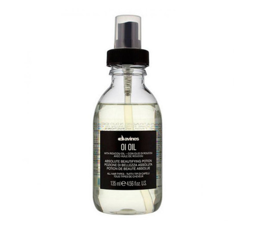 Олія для абсолютної краси волосся з олією аннато Davines OI Oil Absolute Beautifying Potion, 135 мл