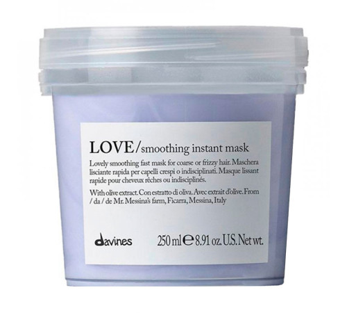 Миттєво розгладжуюча маска для волосся Davines Love Smoothing Instant Mask, 250 мл