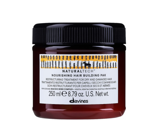 Живильна відновлююча маска Davines Nourishing Hair building pak для сухого та пошкодженого волосся, 250 мл