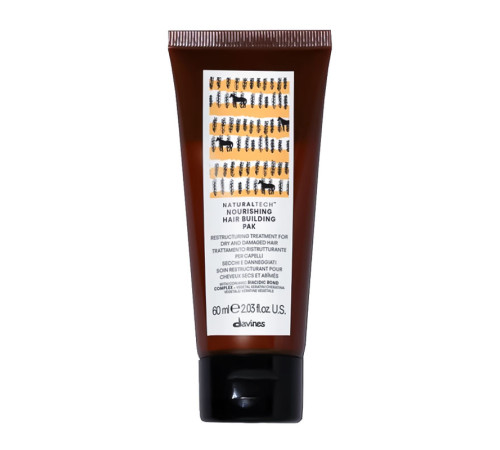 Поживна відновлююча маска Davines Nourishing Hair building pak для сухого та пошкодженого волосся, 60 мл