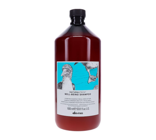 Зволожуючий шампунь Davines Natural Tech Well-Being Shampoo, 1000 мл