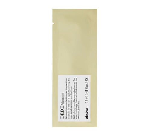 Шампунь для делікатного очищення волосся Davines Dede Shampoo Delicato, 12 мл (саше)