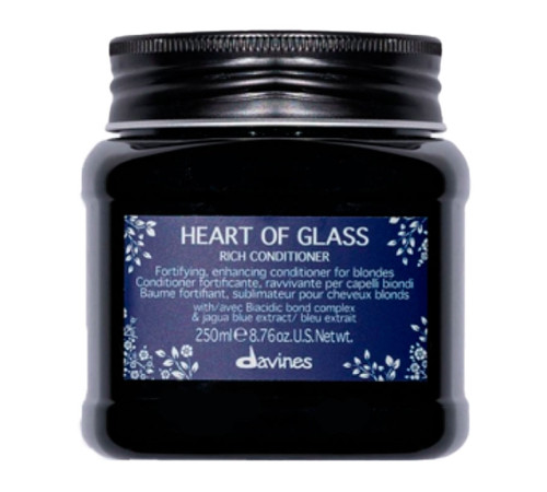 Кондиционер Davines Heart Of Glass Rich Conditioner для блонда, 250 мл