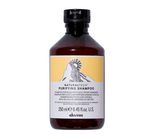 Очищаючий шампунь проти лупи Davines NaturalTech Purifying Shampoo, 250 мл