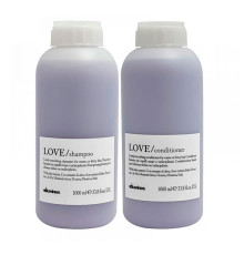 Набір Davines Love Lovely Smoothing розгладжуючі шампунь і кондиціонер, 2х1000 мл