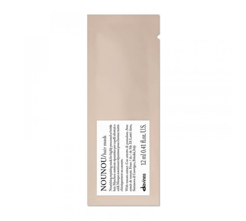 Маска Davines NOUNOU Mask для интенcивного восстановления волос, 12 мл (саше)