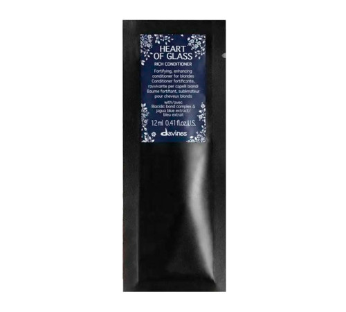 Кондиціонер Davines Heart Of Glass Rich Conditioner для блонду, 12 мл (саше)