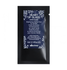 Флюїд Davines Heart Of Glass Sheer Glaze для абсолютного сяйва волосся, 4 мл (саше)