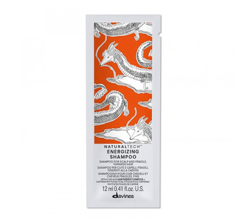 Енергетичний шампунь Davines Natural Tech Energizing Shampoo, 12 мл (саше)