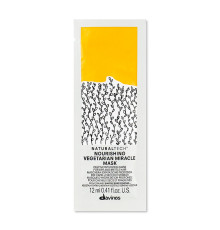Живильна маска для волосся Davines Natural Tech Nourishing Vegetarian Miracle Mask, 12 мл (саше)