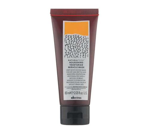 Живильна маска для волосся Davines Natural Tech Nourishing Vegetarian Miracle Mask, 60 мл