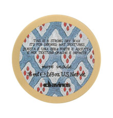 Cухий вiск Davines More Inside Strong Dry Wax для текстурних матових акцентів, 75 мл