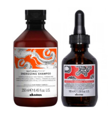Набір Davines Natural Tech Energizing DUO енергетичний шампунь та лосьйон проти випадіння волосся, 250/100 мл