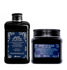 Набір Davines Heart Of Glass DUO шампунь та кондиціонер для догляду за блондом з антижовтим пігментом, 2х250 мл