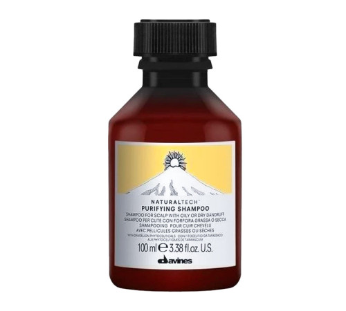 Очищаючий шампунь проти лупи Davines NaturalTech Purifying Shampoo, 100 мл