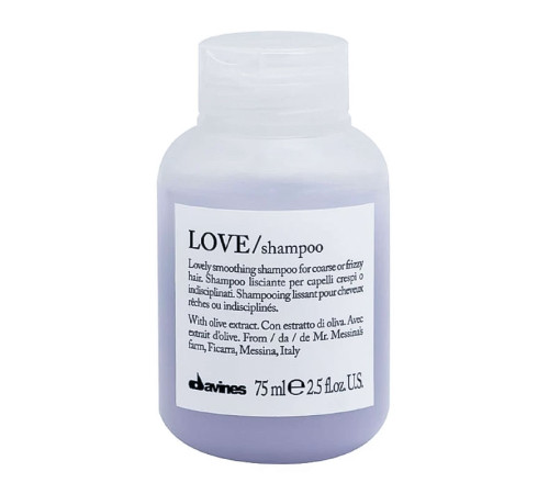 Шампунь Davines Love Lovely Smoothing Shampoo розгладжуючий, 75 мл