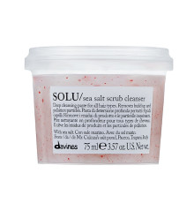Паста-скраб Davines SOLU sea salt scrub cleancer з морською сіллю для глибокого очищення шкіри голови, 75 мл