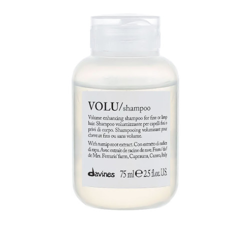Шампунь для об'єму волосся Davines Volu shampoo, 75 мл
