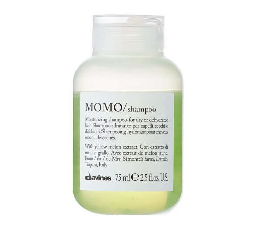 Зволожуючий шампунь Davines Momo Moisturizing Shampoo для сухого волосся, 75 мл