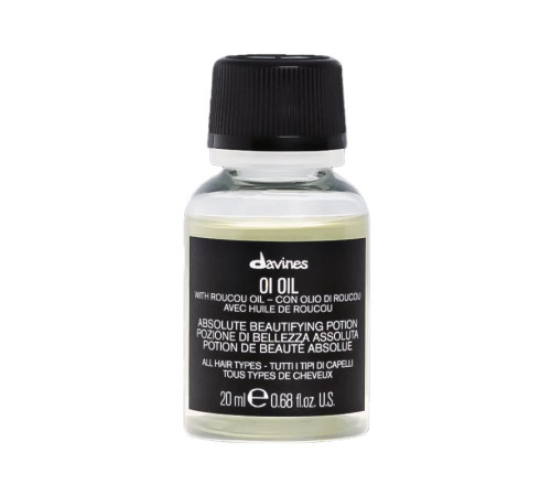 Олія для абсолютної краси волосся з олією аннато Davines OI Oil Absolute Beautifying Potion, 20 мл
