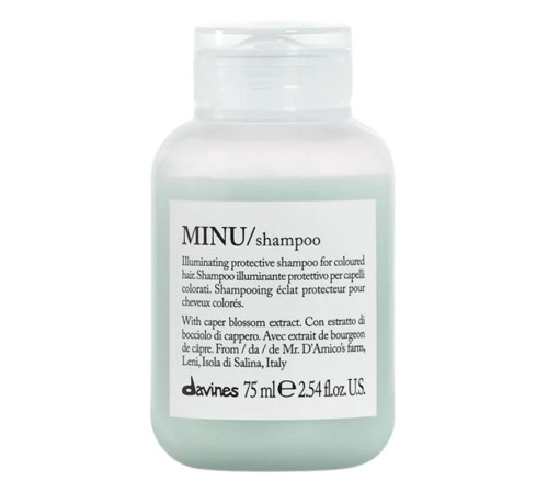 Шампунь Davines Minu Essential Haircare Shampoo для фарбованого волосся, 75 мл