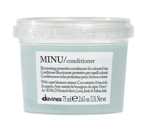 Кондиціонер Davines Essential Haircare Minu Conditioner для збереження кольору фарбованого волосся, 75 мл