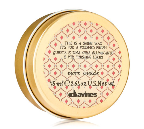 Віск Davines More Inside Shine Wax для блиску та полірування волосся 75 мл