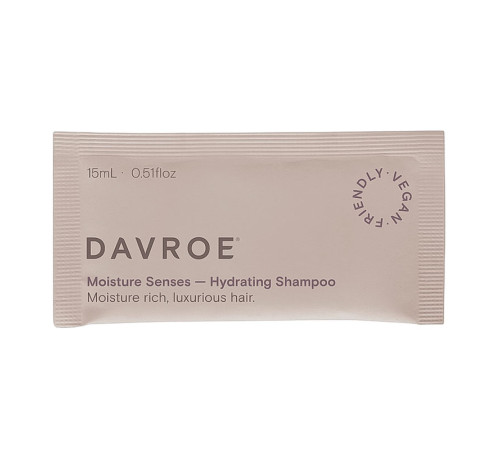 Зволожуючий шампунь Davroe Moisture Senses Hydrating Shampoo для сухого та жорсткого волосся, пробник 15 мл