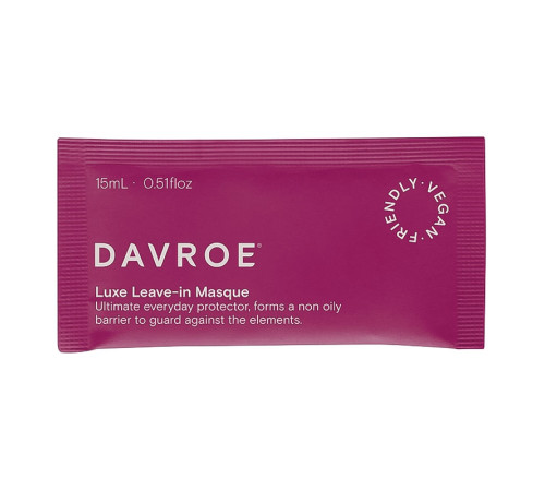 Незмивна маска Davroe Luxe Leave-In Masque для захисту фарбованого волосся, пробник 15 мл