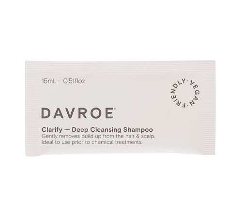Шампунь Davroe Clarify Deep Cleansing Shampoo для глибокого очищення волосся, пробник 15 мл