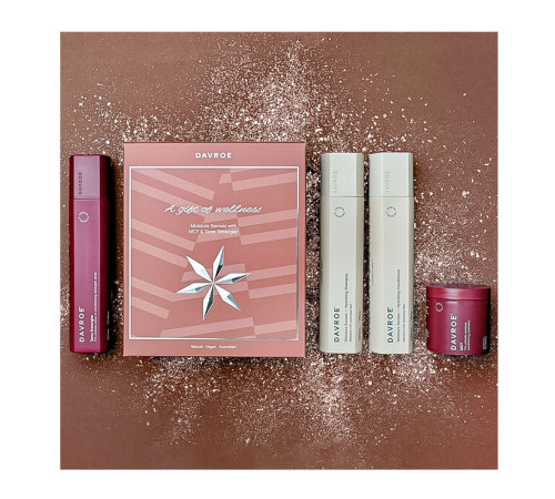 Подарунковий набір Davroe Moisture Senses Christmas Quad Pack для зволоження волосся, 325/325/200/300 мл