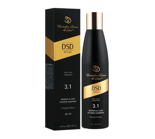 Інтенсивний шампунь DSD 3.1 Dixidox de Luxe Intense Shampoo проти випадіння волосся, 200 мл