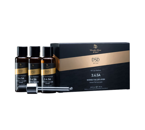 Лосьон DSD 3.4.5А De Luxe Science-7 DeLuxe Lotion проти випадіння волосся та алопеції упаковка 3х35 мл