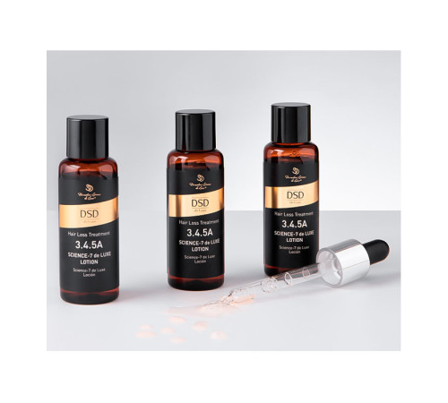 Лосьон DSD 3.4.5А De Luxe Science-7 DeLuxe Lotion проти випадіння волосся та алопеції упаковка 3х35 мл