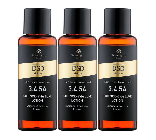 Лосьон DSD 3.4.5А De Luxe Science-7 DeLuxe Lotion проти випадіння волосся та алопеції упаковка 3х35 мл