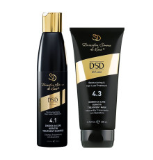 Набір DSD 4.1/4.3 Dixidox de Luxe Keratin Treatment шампунь і маска проти випадіння волосся, 2x200 мл