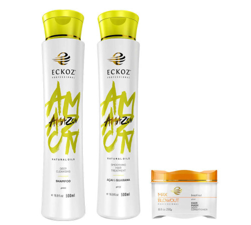 Набір кератину Max Blowout Amazon Acai & Guarana, 250/500/250 мл (заводські)