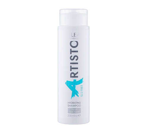 Безсульфатний шампунь Elea Professional Artisto SLS Free Hydrating Shampoo для зволоження волосся, 200 мл