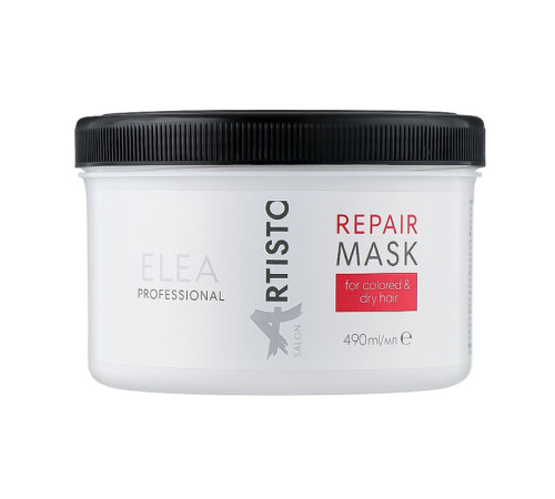 Відновлююча маска Elea Professional Artisto Salon Repair Mask для фарбованого і сухого волосся, 490 мл