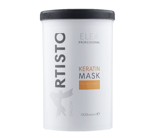 Маска Elea Professional Artisto Salon Keratin Mask для восстановления волос после химических процедур, 1100 мл