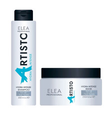 Набір Elea Artisto Hydra Intense DUO шампунь і маска для зволоження сухого волосся, 300/250 мл