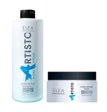 Набір Elea Artisto Hydra Intense DUO шампунь і маска для зволоження сухого волосся, 1000/250 мл