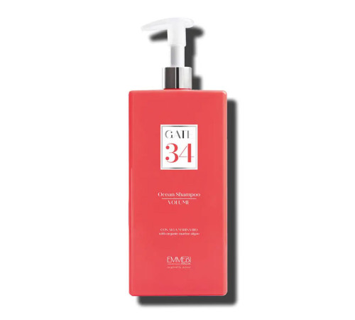 Безсульфатный шампунь для объема волос Emmebi Italia Gate 34 Wash Ocean Shampoo Volume 250 мл