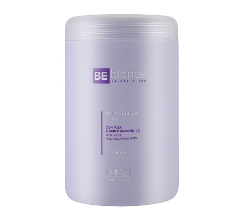 Маска антижелтая Emmebi Be Blonde Silver Shine Anti-Yellow Mask для блонда 200 мл