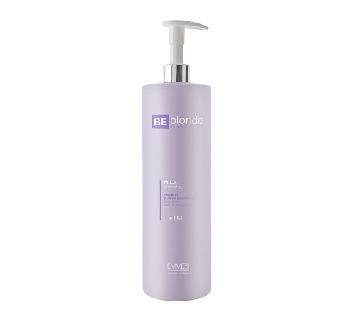 Шампунь мягкий блеск Emmebi Be Blonde Silver Shine Mild Shampoo для блонда и осветленных волос