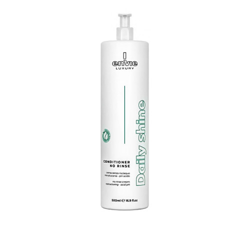 Незмивний щоденний кондиціонер Envie Daily Shine Conditioner для блиску та відновлення волосся з кокосом (EN476), 500 мл (заводська)