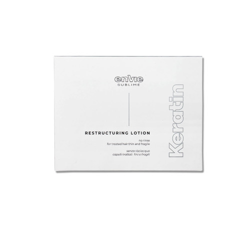 Ампули Envie Luxury Keratin Lotion для догляду та відновлення пошкодженого волосся (EN455), упаковка 10 мл х 10 шт