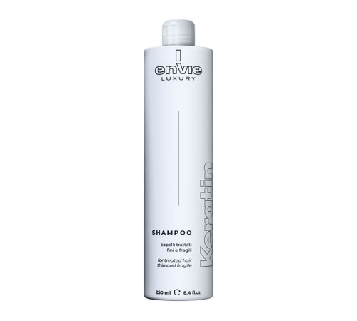 Шампунь Envie Luxury Keratin Shampoo для поврежденных волос с кератином (EN453), 250 мл (заводская)