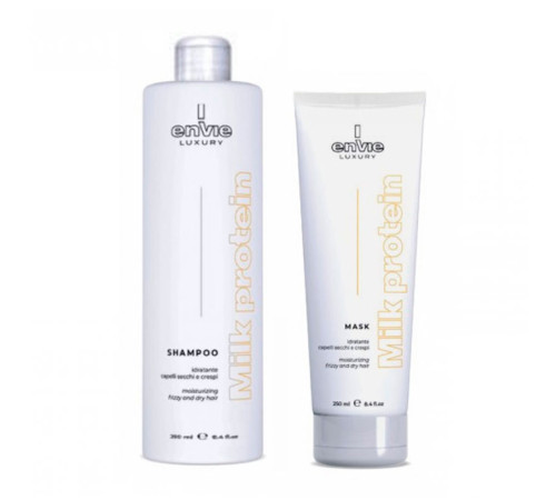 Набор Envie Luxury Milk шампунь и маска с молочными протеинами и кислым Ph (EN425/EN427), 2х250 мл (заводские)